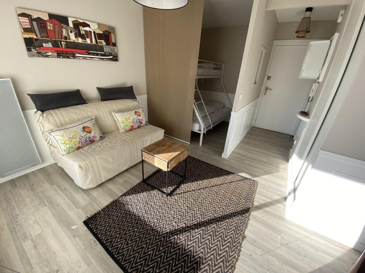 Studio Neuf En Front De Mer Avec Terrasse Et Parking, Ideal Pour 3 Personnes - Fr-1-474-147 阿卡雄 外观 照片